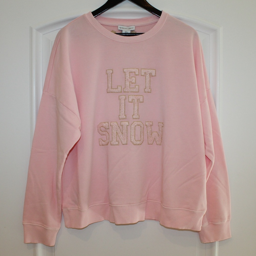 Cupcakes and Cashmere “Let It Snow” sweatshirt (women’s L) (NWT)